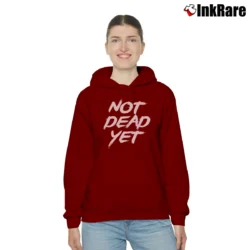 Women’s Frank Turner Not Dead Yet Cozy Hoodie in maroon | Warm, Structured, Stylish