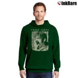 Men’s Frank Zappa Vintage Pullover Hoodie in forest green | Cozy, Durable, Modern Fit