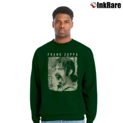 Men’s Frank Zappa Vintage Crewneck Sweatshirt in forest green | Cozy Fabric, Clean Style