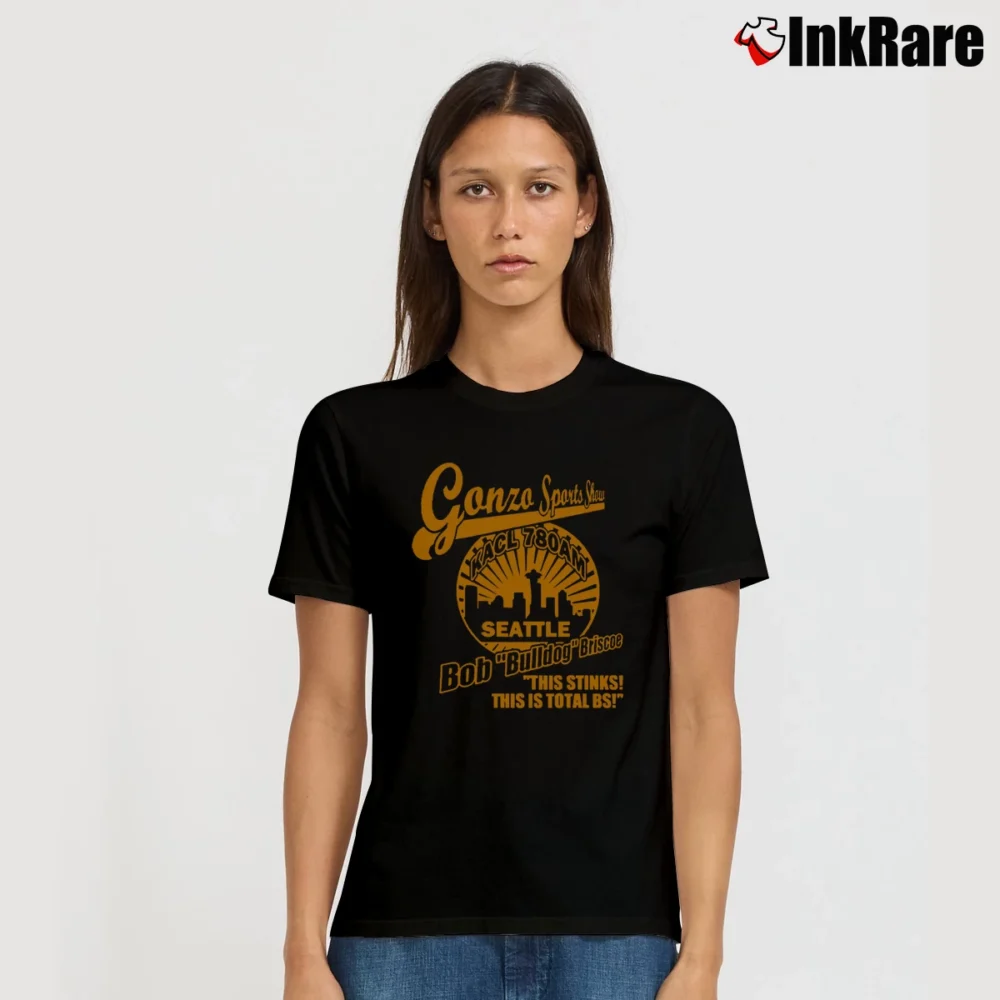 Women’s Frasier Bulldog Briscoe Kacl Radio Signature T-Shirt in black | Soft, Flattering Fit