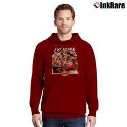 Men’s Freaknik 99 Throwback Party Pullover Hoodie in maroon | Cozy, Durable, Modern Fit