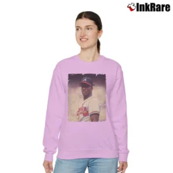 Women’s fred mcgriff atlanta braves retro baseball fan Relaxed Sweatshirt in light pink | Soft, Laid-Back Vibe
