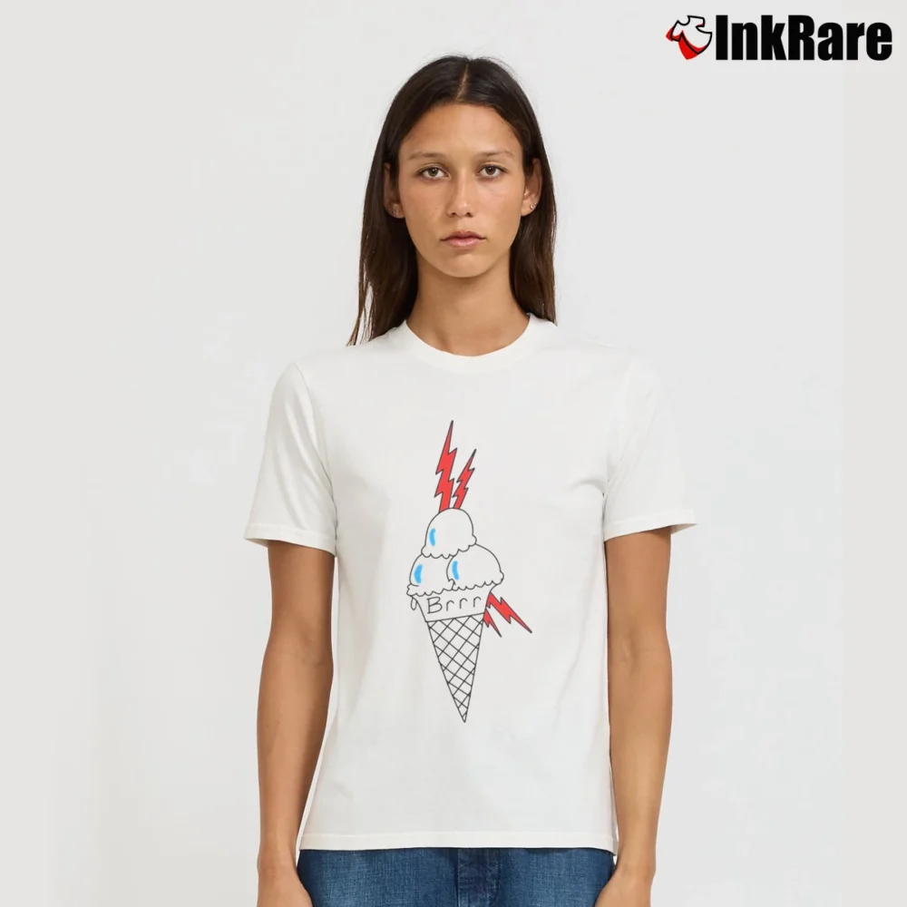 Women’s Free Gucci Mane Ice Cream Tattoo Rap Signature T-Shirt in white | Soft, Flattering Fit
