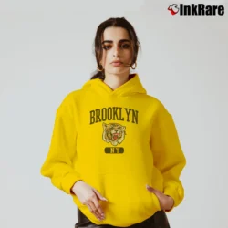 Women’s Free State Brooklyn Tiger Graphic Cozy Hoodie in yellow | Warm, Structured, Stylish