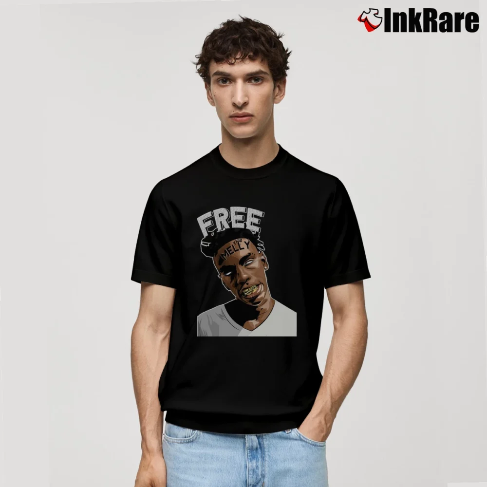 Men’s Free Ynw Melly Fan Classic T-Shirt in black | Soft, Breathable Everyday Wear