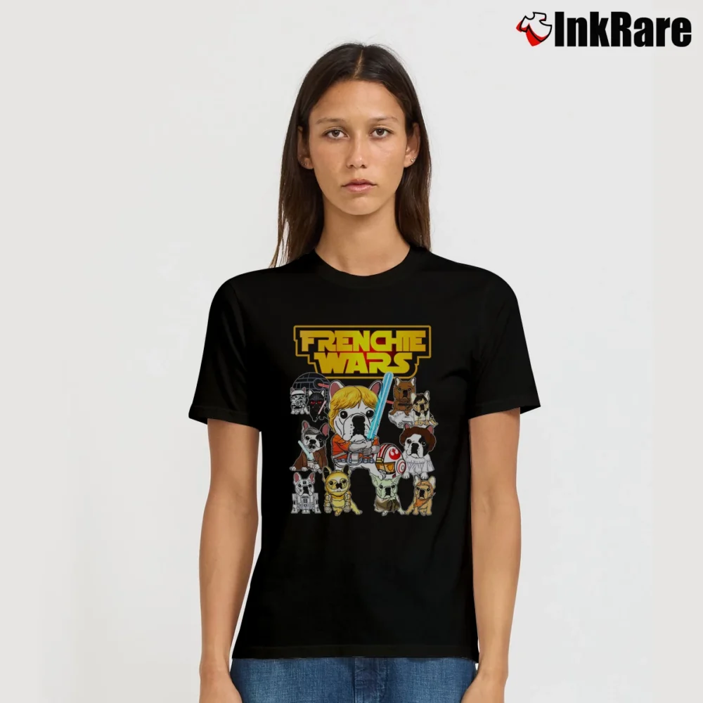 Women’s Frenchie Wars Graphic Signature T-Shirt in black | Soft, Flattering Fit