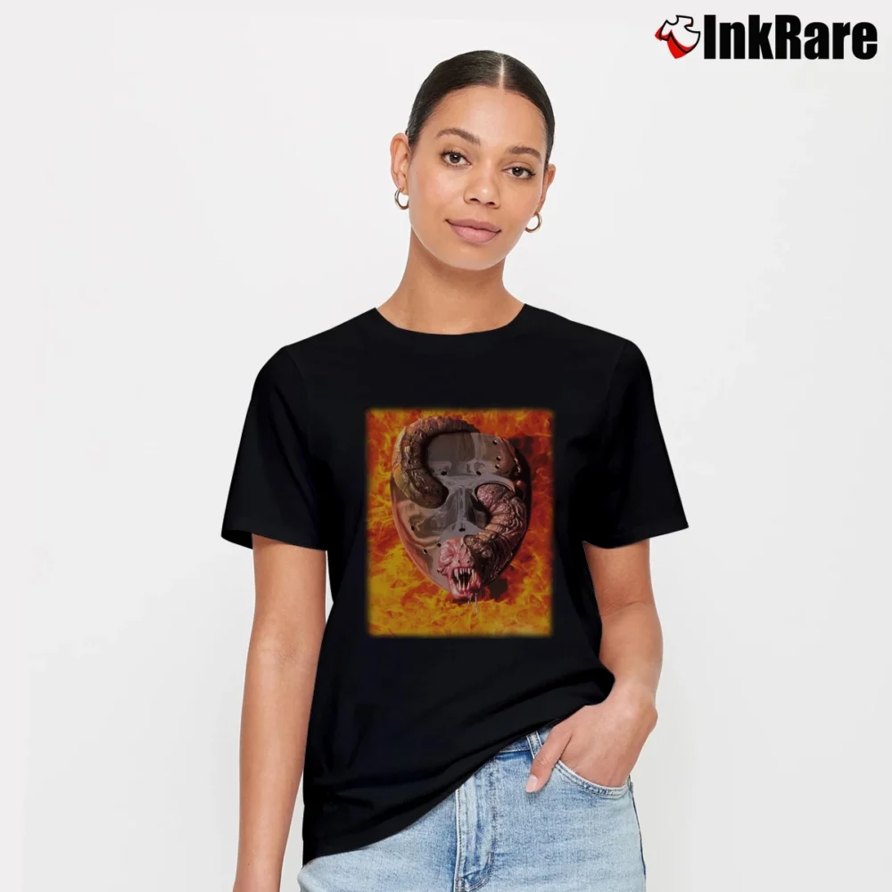 Women’s Friday The 13th Jason Goes To Hell Evil Home Signature T-Shirt in black | Soft, Flattering Fit