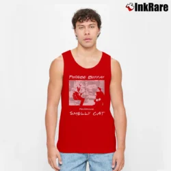 Men’s Friends Phoebe Buffay Performing Smelly Cat Tank Top in red | Breathable, Active-Friendly Design