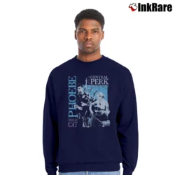 Men’s Friends Smelly Cat Tour Crewneck Sweatshirt in navy | Cozy Fabric, Clean Style