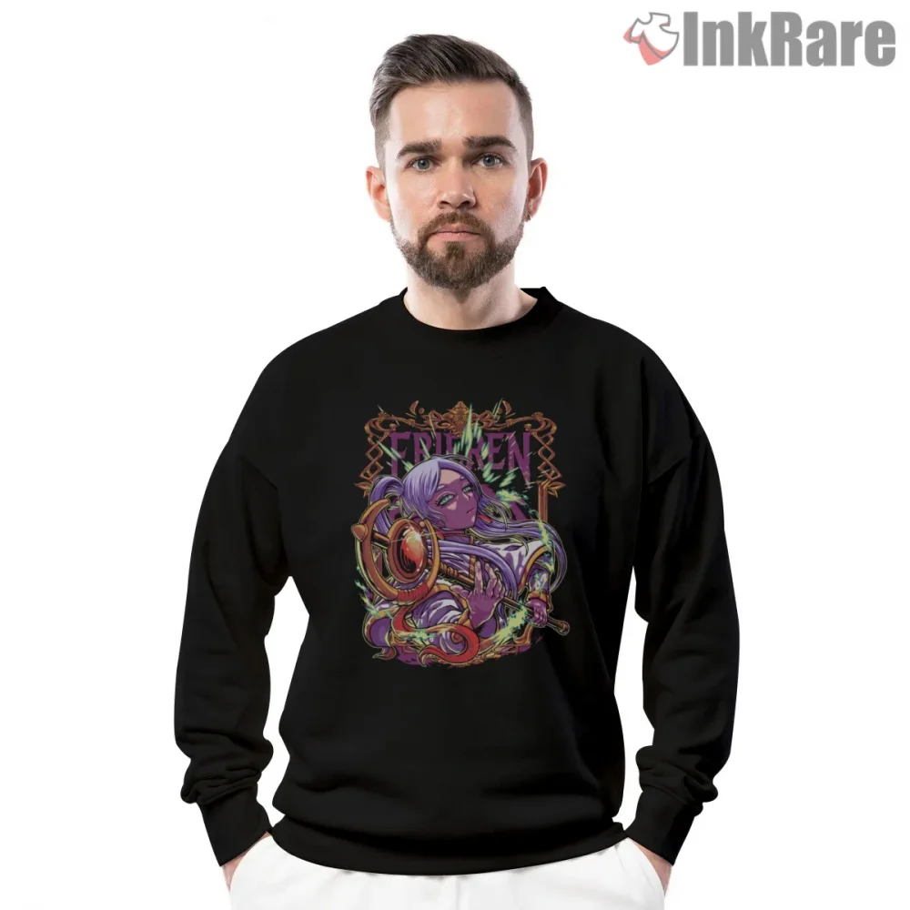 Frieren Ornate Magic Journey Fantasy Art Shirt on graphic shirt for men graphic tee