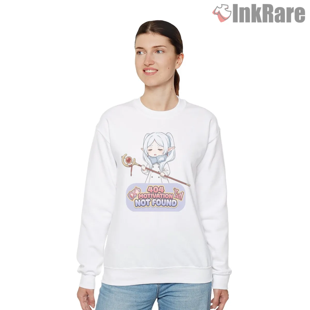 Frieren Sleepy Mage 404 Motivation Not Found Anime Shirt on graphic shirt for women graphic tee