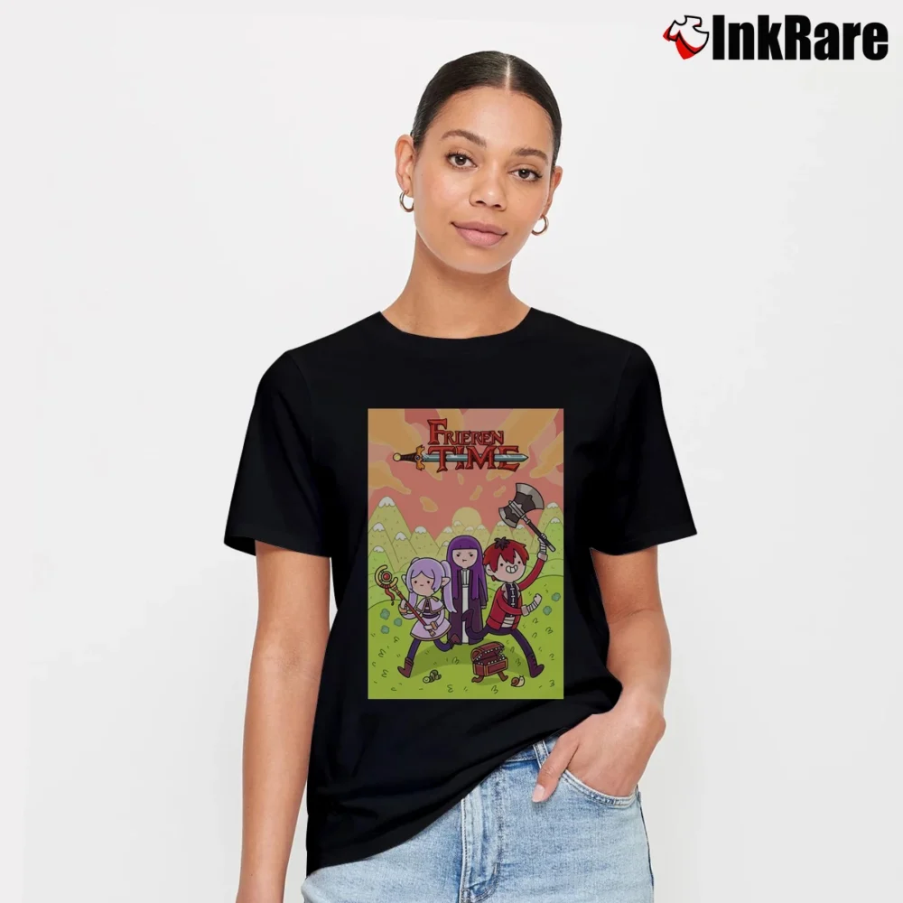Women’s Frieren Time T-Shirt in black | Soft, Flattering Fit