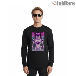 Frieza Neon Lord Emperor Poster Shirt on black long sleeve shirt for men graphic tee