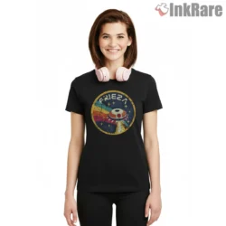 Frieza Retro Space Emblem Shirt on black short sleeve shirt for women graphic tee