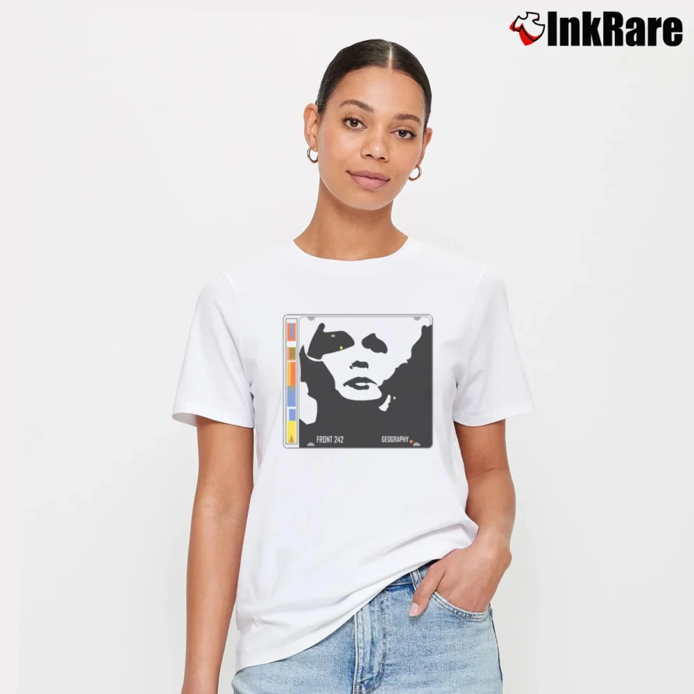 Women’s Front 242 Geography Signature T-Shirt in white | Soft, Flattering Fit
