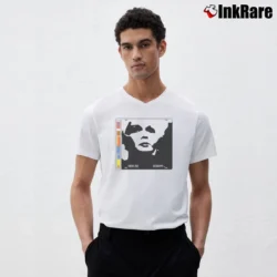 Men’s Front 242 Geography V-Neck Tee in white | Sharp, Breathable, Everyday Staple
