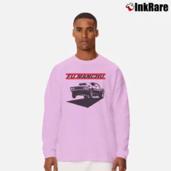 Men’s Fu Manchu Muscles Stoner Rock Long-Sleeve Shirt in light pink | Sleek, Lightweight, Year-Round Wear