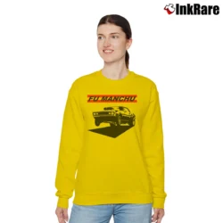Women’s Fu Manchu Muscles Stoner Rock Relaxed Sweatshirt in yellow | Soft, Laid-Back Vibe