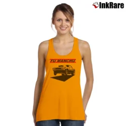 Women’s Fu Manchu Muscles Stoner Rock Tank Top in orange | Lightweight, Movement-Friendly