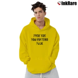Men’s Fuck You You Fucking Fuck Pullover Hoodie in yellow | Cozy, Durable, Modern Fit
