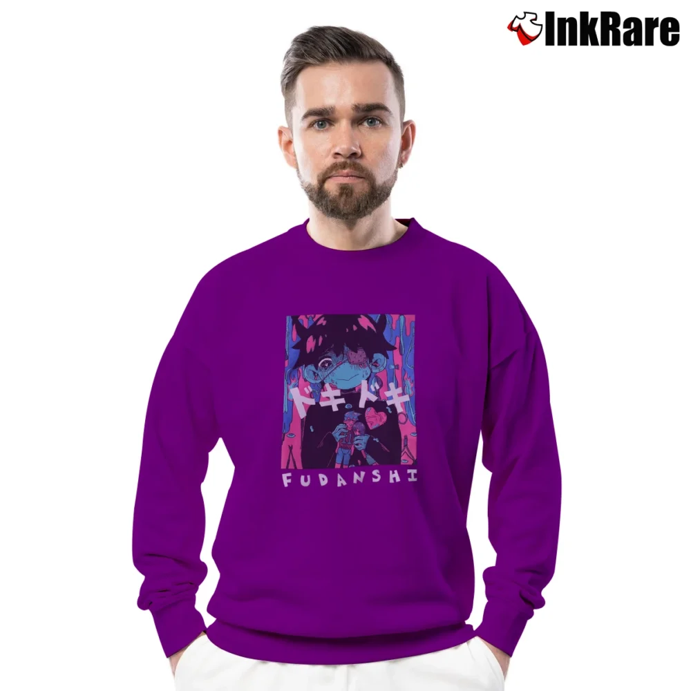 Men’s Fudanshi Crewneck Sweatshirt in purple | Cozy Fabric, Clean Style