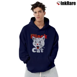 Men’s Fuel Black Cat Fireworks Graphic Pullover Hoodie in navy | Cozy, Durable, Modern Fit