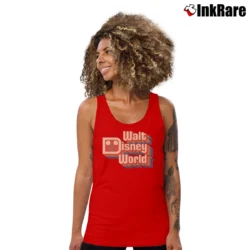 Women’s Fuel Logo Walt Disney World Tank Top in red | Lightweight, Movement-Friendly