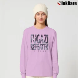 Women’s Fugazi Repeater EP Cover Album Long-Sleeve Top in light pink | Sleek, Versatile, All-Season