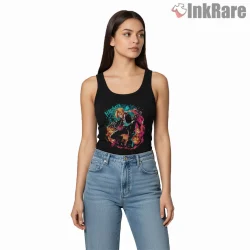 Fullmetal Alchemist Halloween Pumpkin Action Anime Shirt on black tank top for women graphic tee