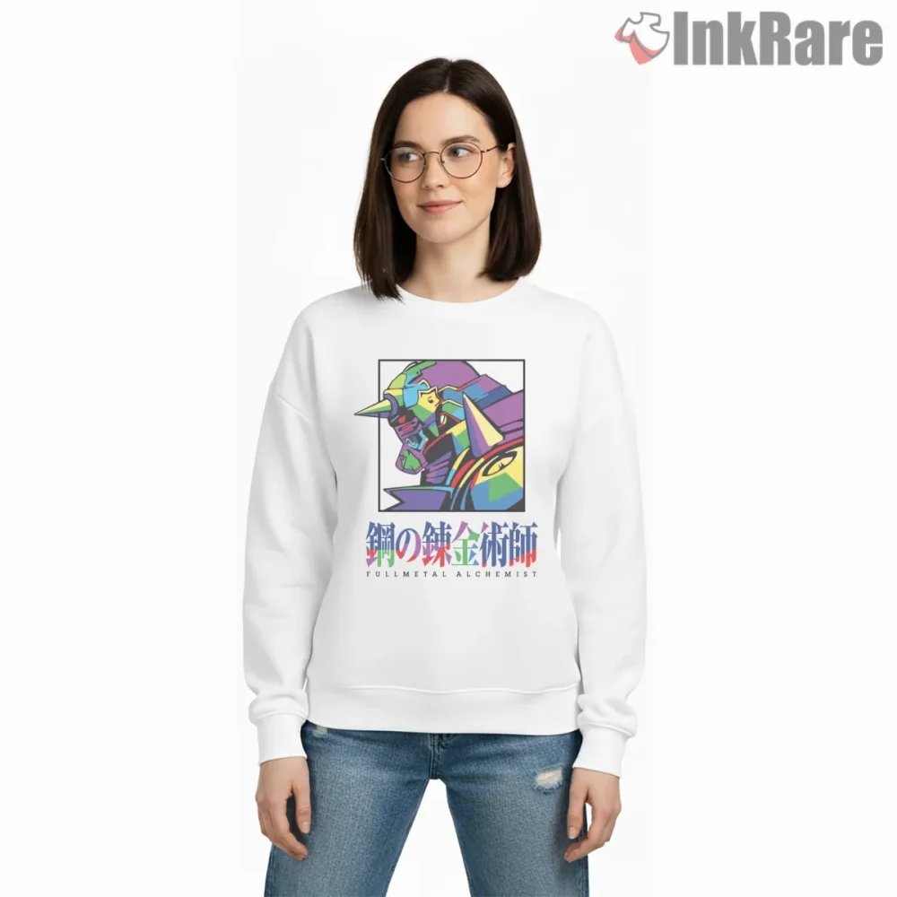 Fullmetal Alchemist Wpap Geometric Color Anime Shirt on graphic shirt for women graphic tee