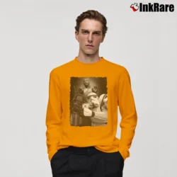 Men’s Fun Darth Vader Stormtrooper Selfie Frozen Han Solo Star Wars Long-Sleeve Shirt in orange | Sleek, Lightweight, Year-Round Wear