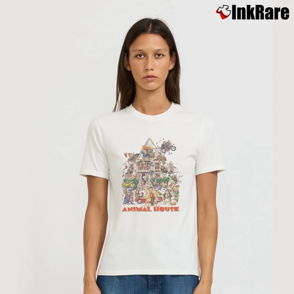 Women’s Funko Animal House Graphic Signature T-Shirt in white | Soft, Flattering Fit
