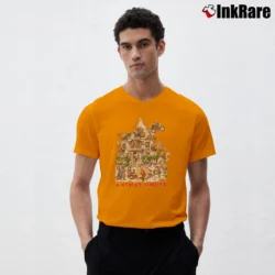 Men’s Funko Animal House Graphic V-Neck Tee in orange | Sharp, Breathable, Everyday Staple