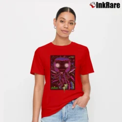Women’s Funko Pop Marvel Iron Man Infinity War Signature T-Shirt in red | Soft, Flattering Fit