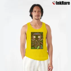 Men’s Funko Pop Marvel Iron Man Infinity War Tank Top in yellow | Breathable, Active-Friendly Design