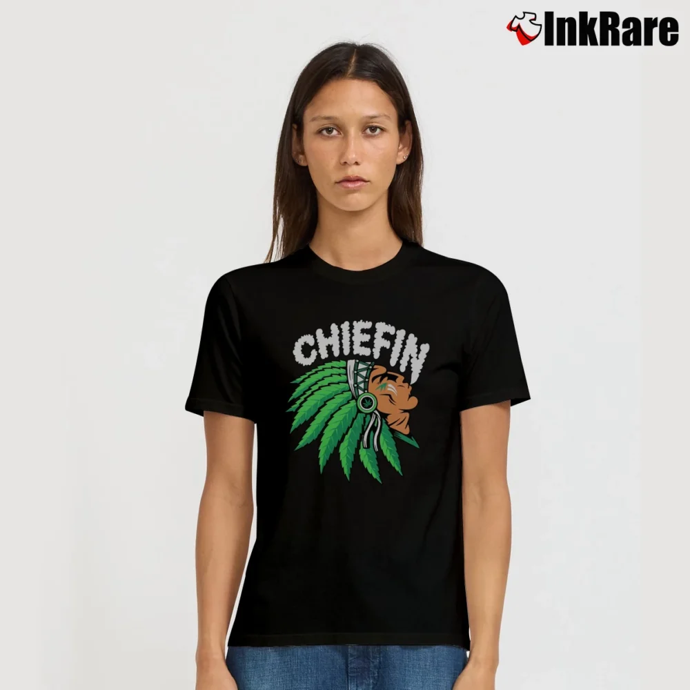 Women’s Funny Cosmos Chiefin Signature T-Shirt in black | Soft, Flattering Fit