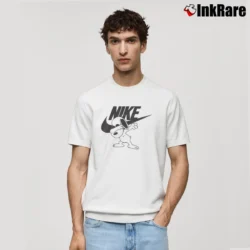 Men’s Funny Dabbing Nike Snoopy Classic T-Shirt in white | Soft, Breathable Everyday Wear