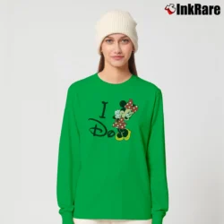 Women’s Funny Disney Couple I Don't Do Matching Mickey Minnie Long-Sleeve Top in irish green | Sleek, Versatile, All-Season