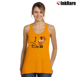 Women’s Funny Disney Couple I Don't Do Matching Mickey Minnie Tank Top in orange | Lightweight, Movement-Friendly