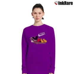 Women’s Funny Disney Mickey Mouse Trap Long-Sleeve Top in purple | Sleek, Versatile, All-Season