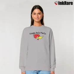 Women’s Funny Eddies Auto Parts Humor Relaxed Sweatshirt in sport grey | Soft, Laid-Back Vibe
