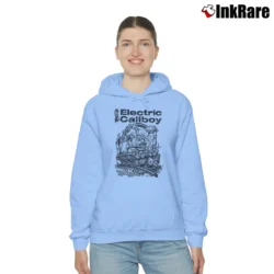 Women’s Funny electric callboy tekkno train choo choo for fans Cozy Hoodie in light blue | Warm, Structured, Stylish