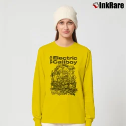 Women’s Funny electric callboy tekkno train choo choo for fans Long-Sleeve Top in yellow | Sleek, Versatile, All-Season