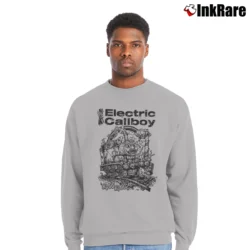 Men’s Funny electric callboy tekkno train choo choo for fans Crewneck Sweatshirt in sport grey | Cozy Fabric, Clean Style