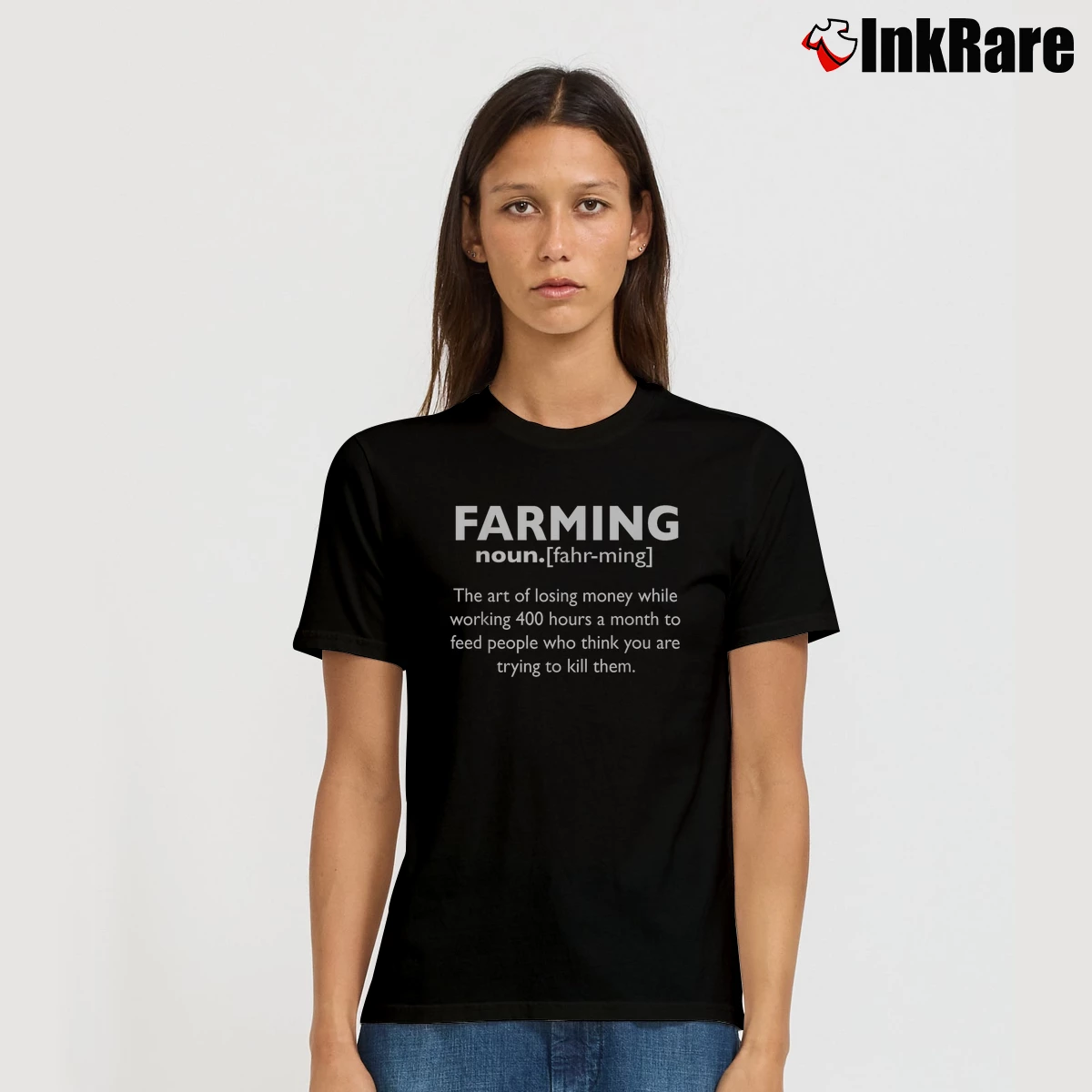 Funny Farmer Farming Definition Women’s Tee in black – Effortless Style Women’s Funny Farmer Farming Definition T-Shirt in black | Soft, Flattering Fit