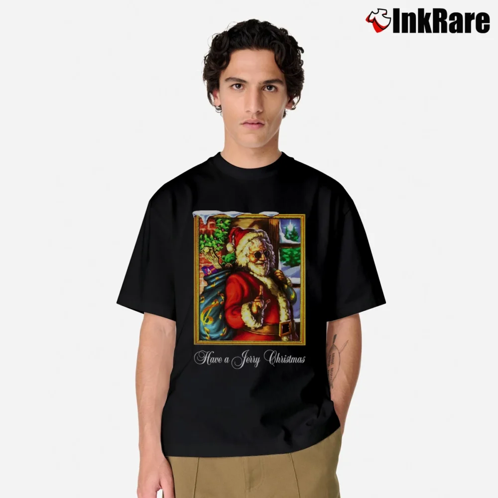 Men’s Funny Jerry Garcia Christmas Grateful Dead Classic T-Shirt in black | Soft, Breathable Everyday Wear