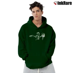 Men’s Funny Philadelphia Phillies Phanatic Gritty Pullover Hoodie in forest green | Cozy, Durable, Modern Fit