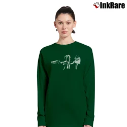 Women’s Funny Philadelphia Phillies Phanatic Gritty Long-Sleeve Top in forest green | Sleek, Versatile, All-Season