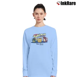 Women’s Funny Pokemon Tokemon Gotta Smoke 'Em All Long-Sleeve Top in light blue | Sleek, Versatile, All-Season