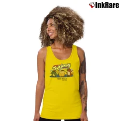 Women’s Funny Pokemon Tokemon Gotta Smoke 'Em All Tank Top in yellow | Lightweight, Movement-Friendly